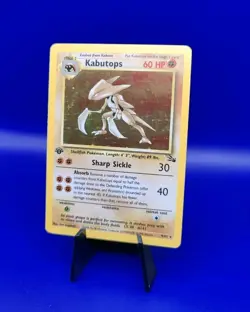 Kabutops 9/62 1st Edition Fossil Set Holo Rare Pokemon Card 1999 WOTC TCG NM - Image 2