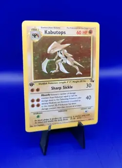 Kabutops 9/62 1st Edition Fossil Set Holo Rare Pokemon Card 1999 WOTC TCG NM - Image 3