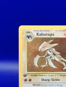 Kabutops 9/62 1st Edition Fossil Set Holo Rare Pokemon Card 1999 WOTC TCG NM - Image 4