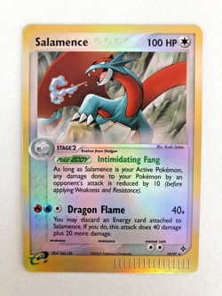2003 Pokemon EX Dragon 19/97 Salamence REVERSE Holo Rare LP-NM - Image 1