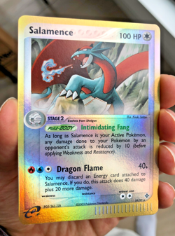 2003 Pokemon EX Dragon 19/97 Salamence REVERSE Holo Rare LP-NM - Image 4