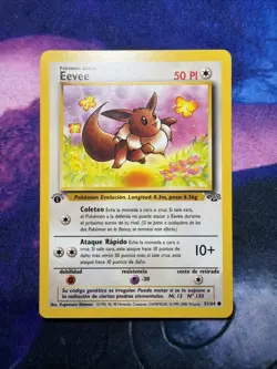 1999 Pokemon Jungle Eevee 51/64 1st Edition Spanish - Image 1