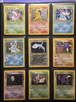 Pokemon WOTC Childhood Binder lot heavy Played Damaged Vintage Neo Base Rocket - Image 1