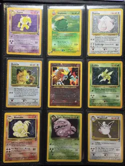 Pokemon WOTC Childhood Binder lot heavy Played Damaged Vintage Neo Base Rocket - Image 5