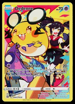 Dedenne TG07/TG30 Holo Brilliant Stars Trainer Gallery Pokemon NM - Image 1