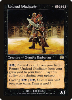 UNDEAD GLADIATOR x1 mtg NM Onslaught 1 Rare - Image 1