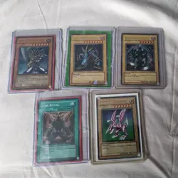 Vintage Yu-Gi-Oh 5 card collection - Image 1
