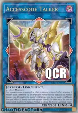 YUGIOH RA04-EN079 Accesscode Talker ALT ART QCR ONLY Quarter Century Secret Rare - Image 1