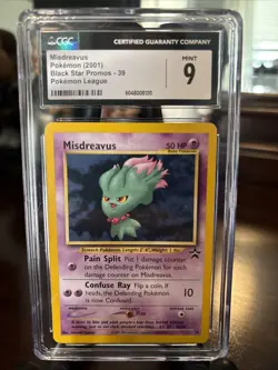 Misdreavus 39/53 Black Star Rare Promo Pokemon Card WOTC - Image 1