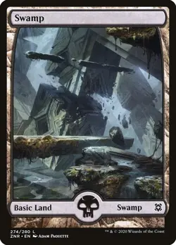 Swamp Foil (274) Zendikar Rising ZNR MTG Magic - Image 1