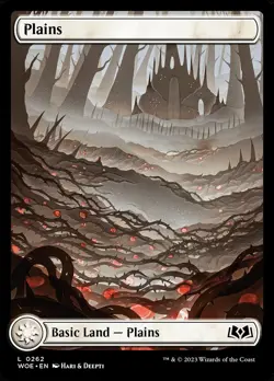 Plains Foil (262) Full Art Wilds of Eldraine WOE MTG Magic - Image 1