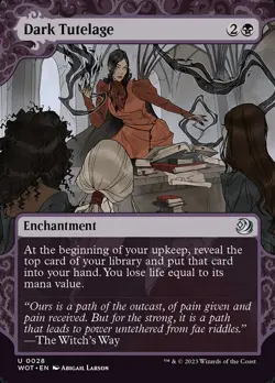 Dark Tutelage Foil (028) Wilds of Eldraine: Enchanting Tales WOT MTG Magic - Image 1