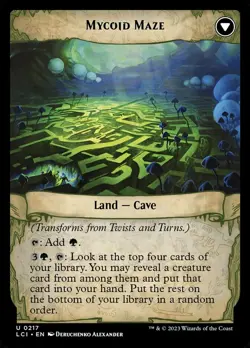 Twists and Turns // Mycoid Maze Foil (217) The Lost Caverns of Ixalan LCI MTG - Image 2