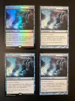 MTG - Followed Footsteps x4 (One is FOIL) - Image 1