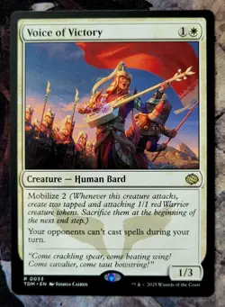 Voice of Victory ~ Tarkir: Dragonstorm [ NM ] [ Magic MTG ] Rare - Image 1