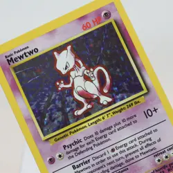 Pokemon TCG - Mewtwo 10/102 Base Set Holo Rare WOTC - EXC - Image 1