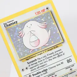 Pokemon TCG - Chansey 3/102 Base Set Holo Rare WOTC - EXC - Image 1