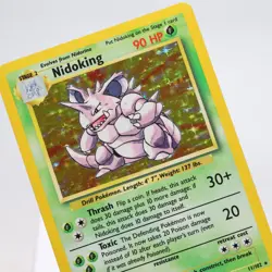 Pokemon TCG - Nidoking 11/102 Base Set Holo Rare WOTC - EXC - Image 1