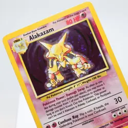 Pokemon TCG - Alakazam 1/102 Base Set Holo Rare WOTC - EXC/NM - Image 1