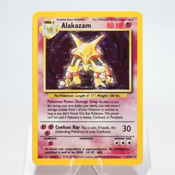Pokemon TCG - Alakazam 1/102 Base Set Holo Rare WOTC - EXC/NM - Image 2