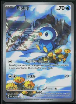 Piplup 098/094 Phantasmal Flames Illustration Rare Pokemon - Image 1