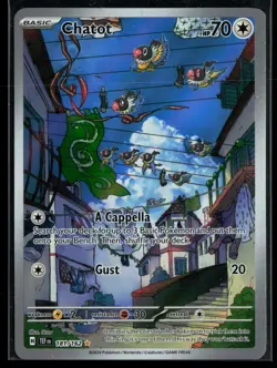 Chatot 181/162 Temporal Forces Illustration Rare Pokemon - Image 1