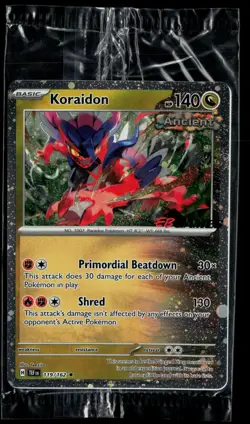 Koraidon 119/162 Temporal Forces Rare Pokemon EB GAMES Promo SEALED - Image 1