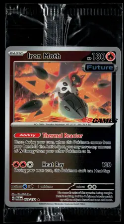 Iron Moth 028/182 Paradox Rift Rare Pokemon EB GAMES Promo SEALED - Image 1