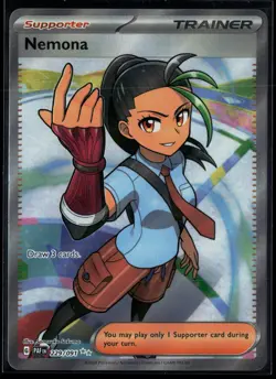 Nemona 229/091 Paldean Fates Ultra Rare Pokemon - Image 1