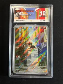 Litleo Illustration Rare 139/132 Mega Evolution Pokemon Ace 10 - Image 1