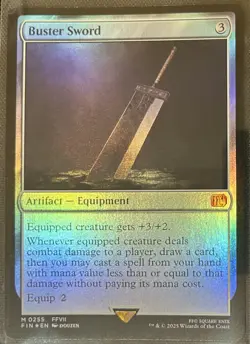 Buster Sword 255 Mythic Foil Final Fantasy MTG - Image 1