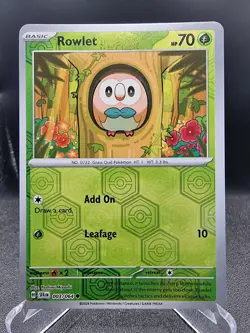 Rowlet 003/064 Reverse Holo Shrouded Fable SFA Pokemon Card NM - Image 1