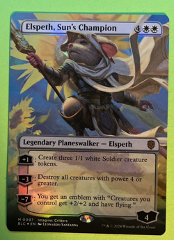 Elspeth, Sun's Champion Borderless Foil BLC 97 MTG NM/M Never Played - Image 1