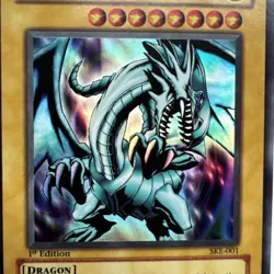 Blue-Eyes White Dragon SKE-001 Super Rare 1st Edition LP /NM YuGiOh - Image 3