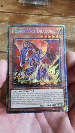 Yu-Gi-Oh! Power Vice Dragon (Starlight Rare) BLZD-EN002 1st Edition NM - Image 1