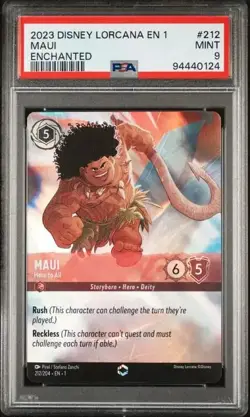2023 DISNEY LORCANA EN 1-THE FIRST CHAPTER 212 MAUI - HERO TO ALL ENCHANTED - Image 1