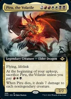 Piru, the Volatile (Extended Art) -Foil Near Mint MTG Modern Horizons 2 - Image 1