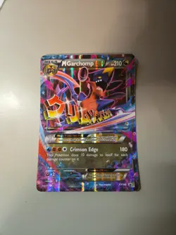 Pokemon M Garchomp EX Promo Jumbo card Holo XY168 - Image 1