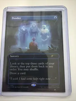 FOIL Ponder MTG SLD 2292 Rare NM Avatar AtLA Blue Staple Card Draw - Image 1