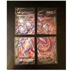 Mewtwo V-UNION 053/159 Pokemon TCG English Holo Psychic 4-Card Lot 2021 - Image 1