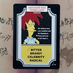 The Simpsons Trading Card Game, Sideshow Bob Terwilliger 70/156 Regular Rare NM - Image 1