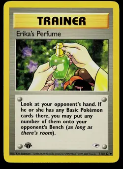 Pokemon Card - Erika's Perfume 1st Edition Gym Heroes 110/132 Uncommon - Image 1