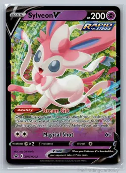 Sylveon V Promo SWSH: Sword & Shield Promo Cards Holofoil SWSH202 NM - Image 1
