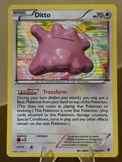 Ditto 108/149 Boundaries Crossed Reverse Holo Rare LP Pokemon Card - Image 1