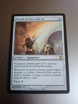 Sword of Fire and Ice Darksteel Regular LP MTG Artifact Magic the Gathering - Image 1