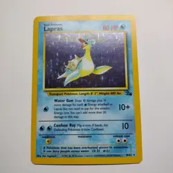 1999 Pokemon Fossil Lapras Rare Holo #10/62 NM - Image 1