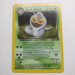 Pokemon TCG Dark Arbok 2/82 Team Rocket Holo Rare WOTC Card LP - Image 1