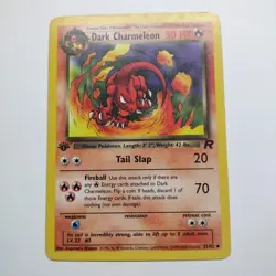 Pokemon Dark Charmeleon 32/82 1st Edition Team Rocket English HP - Image 1