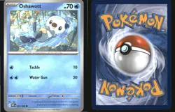 Oshawott 021/086 Common White Flare Pokemon Near Mint - Image 3
