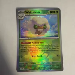 Pokemon TCG Whimsicott Master Ball Holo Prismatic Evolutions 008/131 - Image 2
